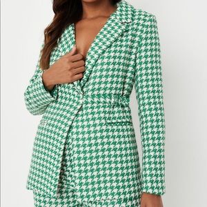 Houndstooth blazer